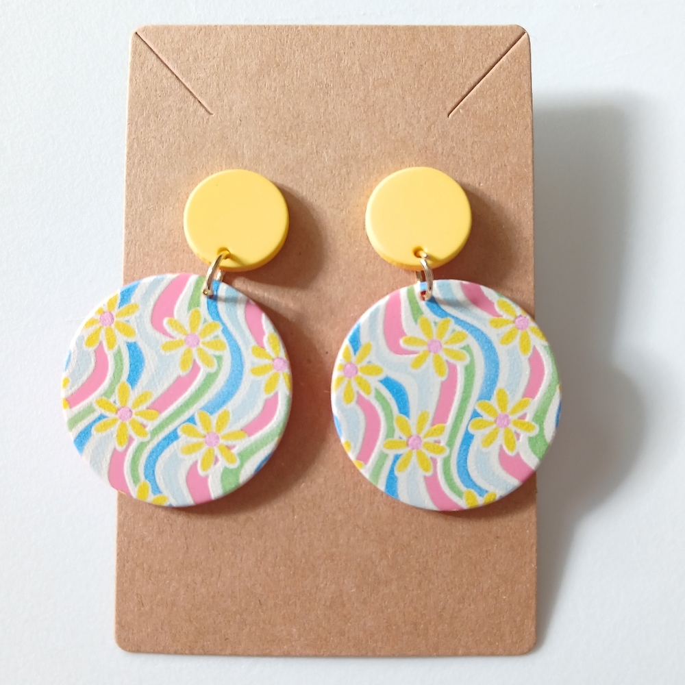Fashion Jewelry Yellow and Multicolor Earrings